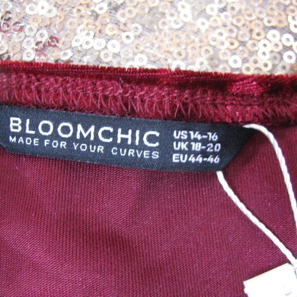 NWT Bloomchic velvet top 14 - Picture 8 of 10